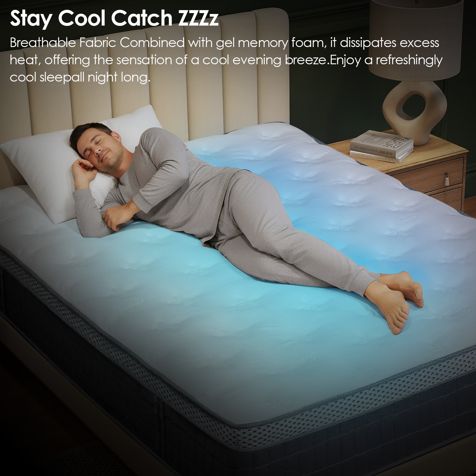 Queen Rose 10-Inch Hybrid Mattress – Cool Drift