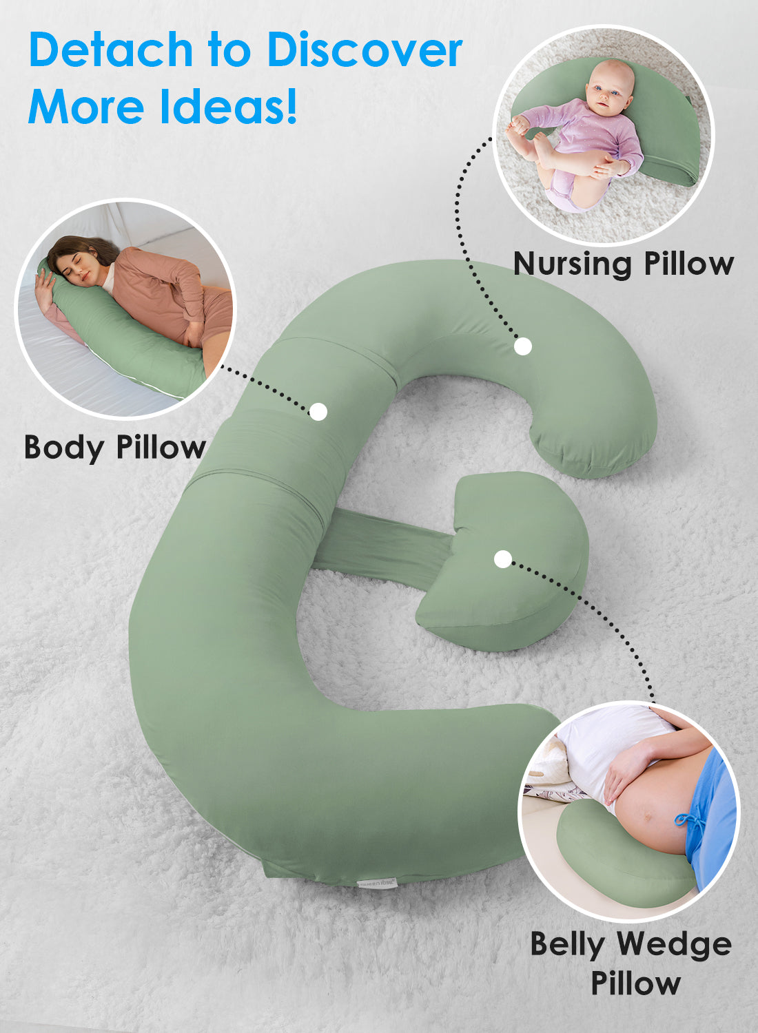 Classic E-Shaped Plus Maternity Pillow