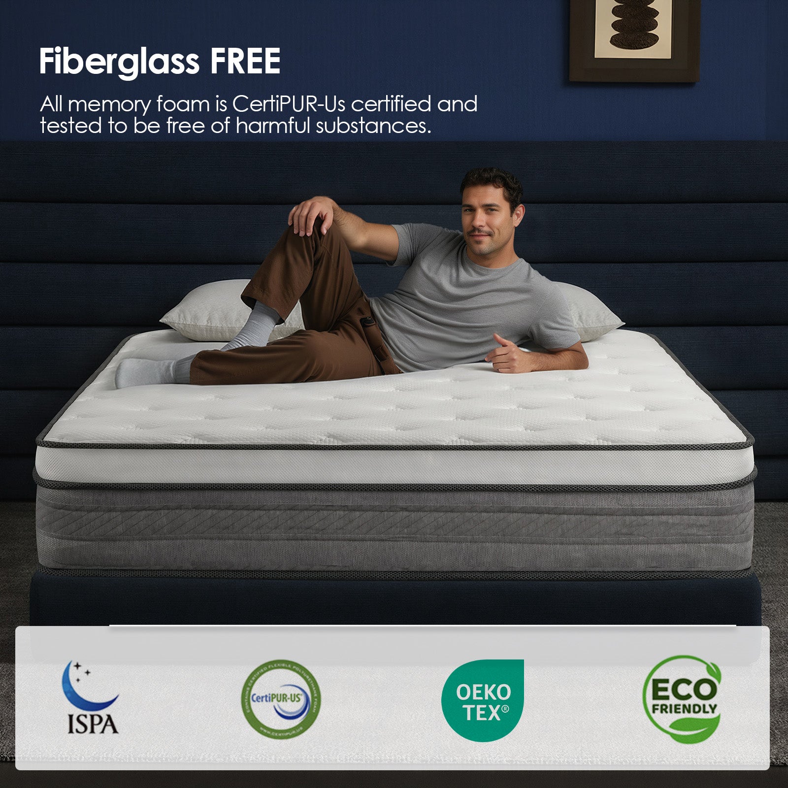 Queen Rose 10-Inch Hybrid Mattress – Still Waters