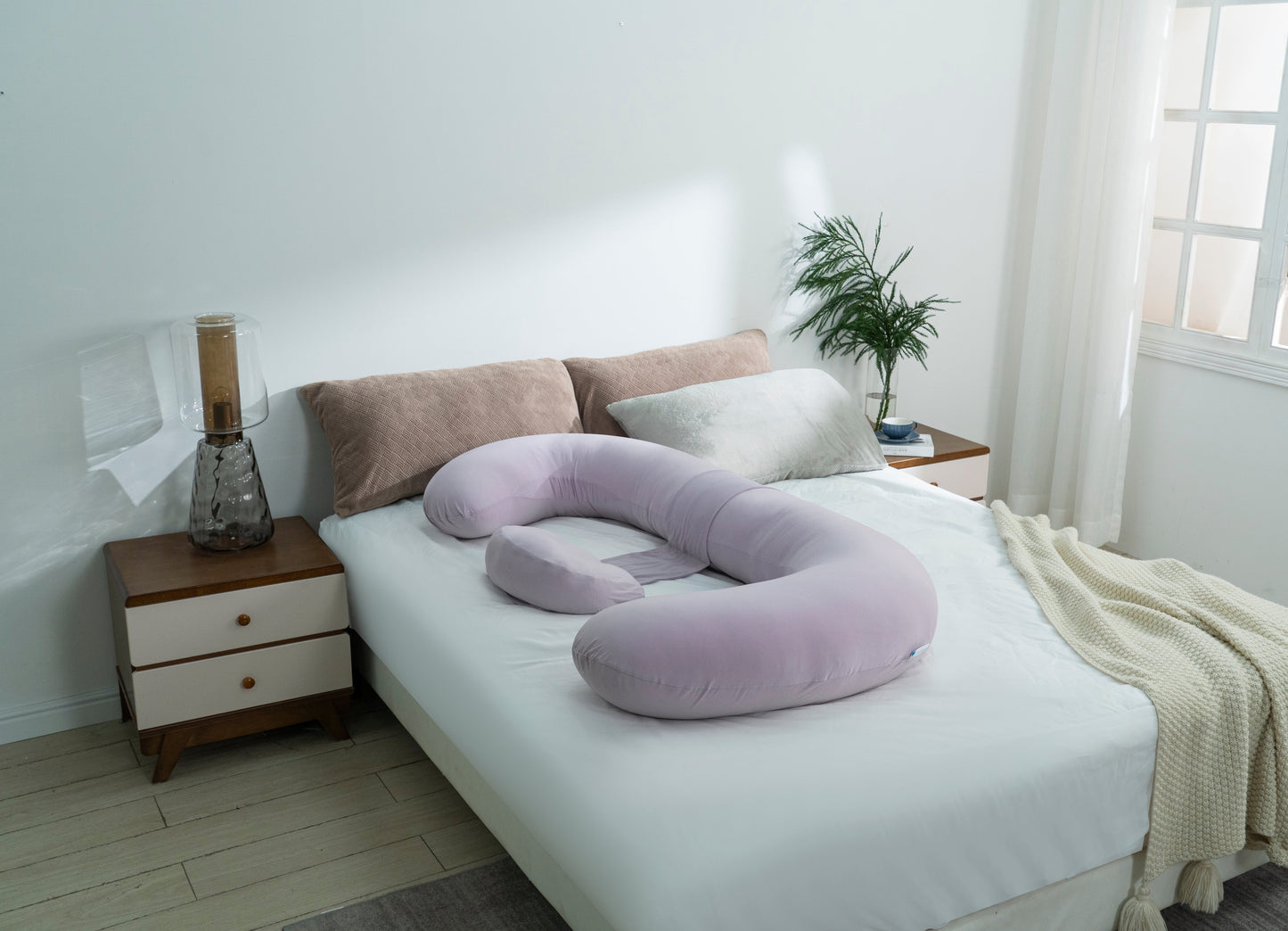 Classic E-Shaped Maternity Pillow