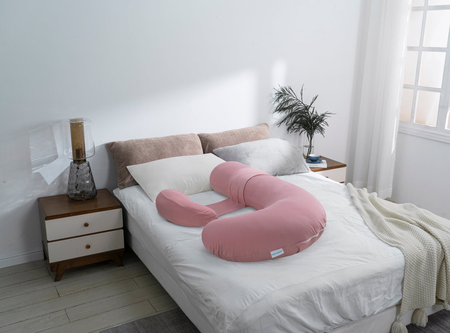 Classic F-Shaped Maternity Pillow