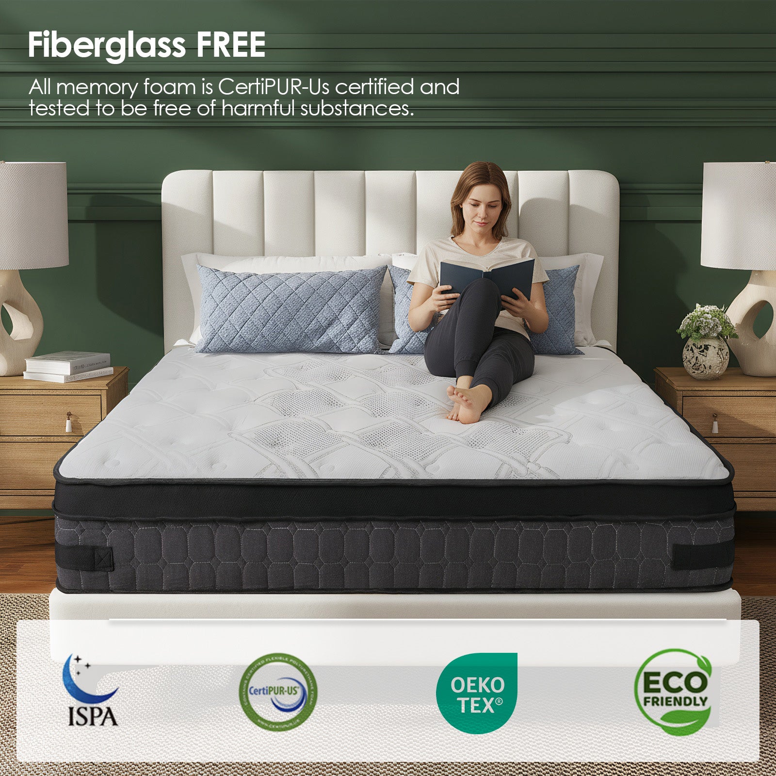 Queen Rose 10-Inch Hybrid Mattress – Cloud Nine