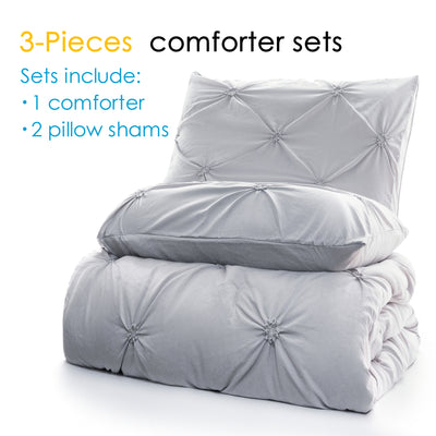Pinch Pleat Comforter Sets