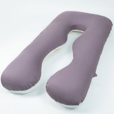 55" Clasical U-shaped Pregnancy Pillow (Purple Cotton)