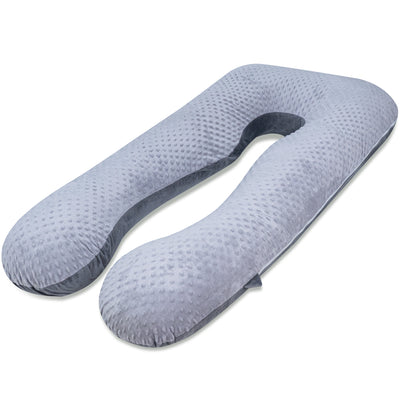 55" Clasical U-shaped Pregnancy Pillow (Gray Bubble)
